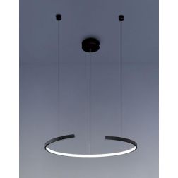 OLYMPIC SOSPENSIONE SINGOLA ALLUMINIO BIANCO O NERO LED 30W LUCE 3000K/4000K MODERNA Vivida International - Cristalensi Shop Onl 2