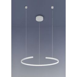 OLYMPIC SOSPENSIONE SINGOLA ALLUMINIO BIANCO O NERO LED 30W LUCE 3000K/4000K MODERNA Vivida International - Cristalensi Shop Onl