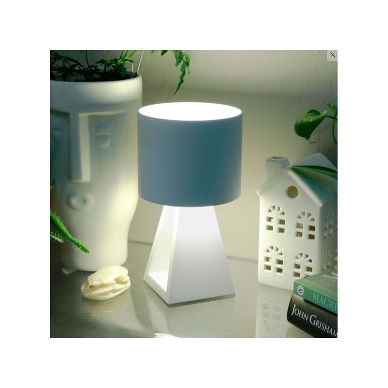 PUP METAL LAMPADA DA TAVOLO LED 11W LUCE 3000K DIMMERABILE IN ALLUMINIO BIANCO MODERNA Vivida International - Cristalensi Shop O