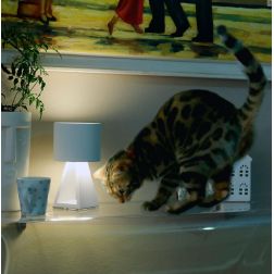 PUP METAL LAMPADA DA TAVOLO LED 11W LUCE 3000K DIMMERABILE IN ALLUMINIO BIANCO MODERNA Vivida International - Cristalensi Shop O 2