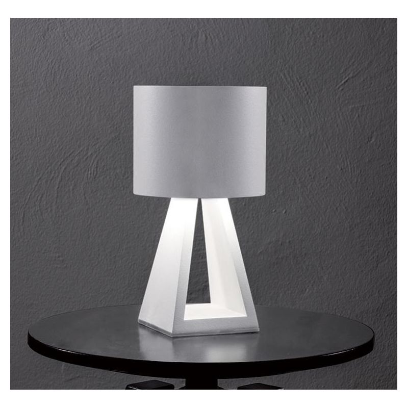 PUP METAL LAMPADA DA TAVOLO LED 11W LUCE 3000K DIMMERABILE IN ALLUMINIO BIANCO MODERNA Vivida International - Cristalensi Shop O
