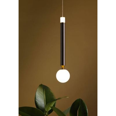 SEVENTY SOSPENSIONE 1 LUCE A MATITA MARRONE LED 6W LUCE 3000K MODERNA E ORIGINALE Vivida International - Cristalensi Shop Online