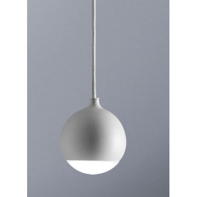 SHALLOW SOSPENSIONE SINGOLA A SFERA DIAMETRO 8 CM BIANCA,NERA O ORO ROSA LED 5W LUCE 3000K MODERNA Vivida International - Crista