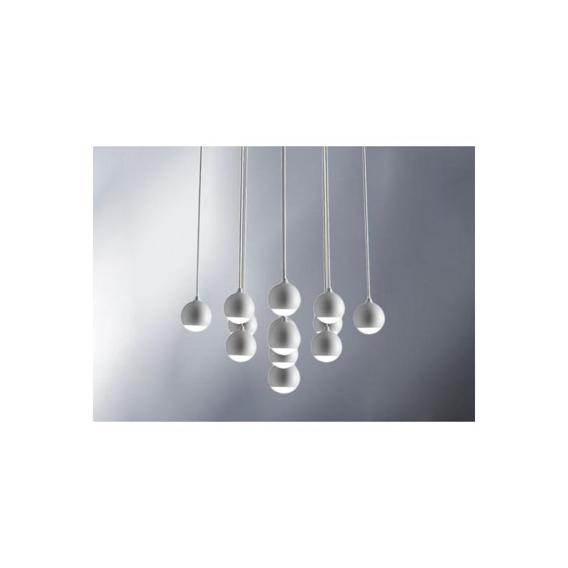 SHALLOW SOSPENSIONE 13 LUCI LED 40W LUCE 3000K BIANCA,NERA O ORO ROSA MODERNA E ELEGANTE Vivida International - Cristalensi Shop