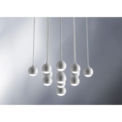 SHALLOW SOSPENSIONE 13 LUCI LED 40W LUCE 3000K BIANCA,NERA O ORO ROSA MODERNA E ELEGANTE Vivida International - Cristalensi Shop