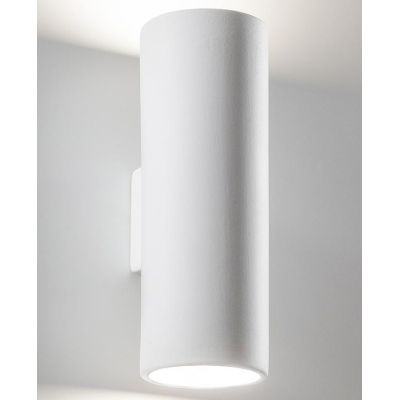 2184 LAMPADA A PARETE IN CERAMICA BIANCA EFFETTO GESSO VERNICIABILE 9010 BELFIORE - Cristalensi Shop Online