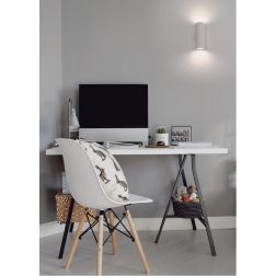 2184 LAMPADA A PARETE IN CERAMICA BIANCA EFFETTO GESSO VERNICIABILE 9010 BELFIORE - Cristalensi Shop Online 2