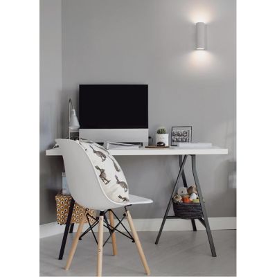 2184 LAMPADA A PARETE IN CERAMICA BIANCA EFFETTO GESSO VERNICIABILE 9010 BELFIORE - Cristalensi Shop Online