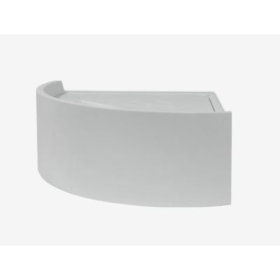 2483B APPLIQUE ANGOLARE IN CRISTALY BIEMISSIONE DI LUCE LED 18W MADE IN ITALY 9010 BELFIORE - Cristalensi Shop Online