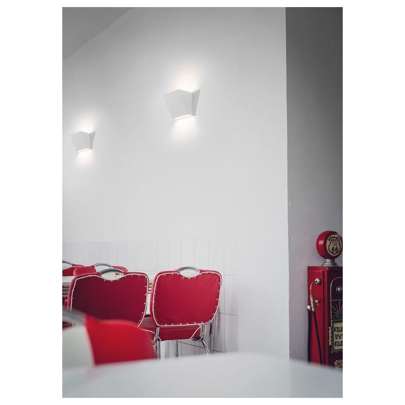 2601A BELFIORE LAMPADA DA PARETE IN CERAMICA EFFETTO GESSO VERNICIABILE 9010 BELFIORE - Cristalensi Shop Online