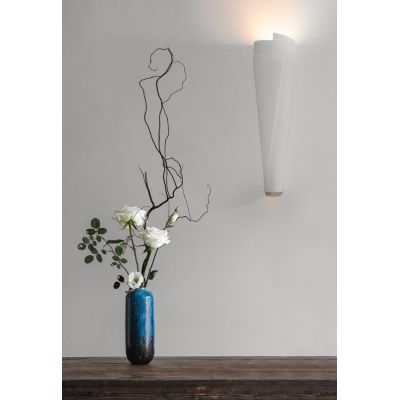 2602A APPLIQUE BELFIORE LAMPADA DA PARETE IN CERAMICA EFFETTO GESSO 9010 BELFIORE - Cristalensi Shop Online