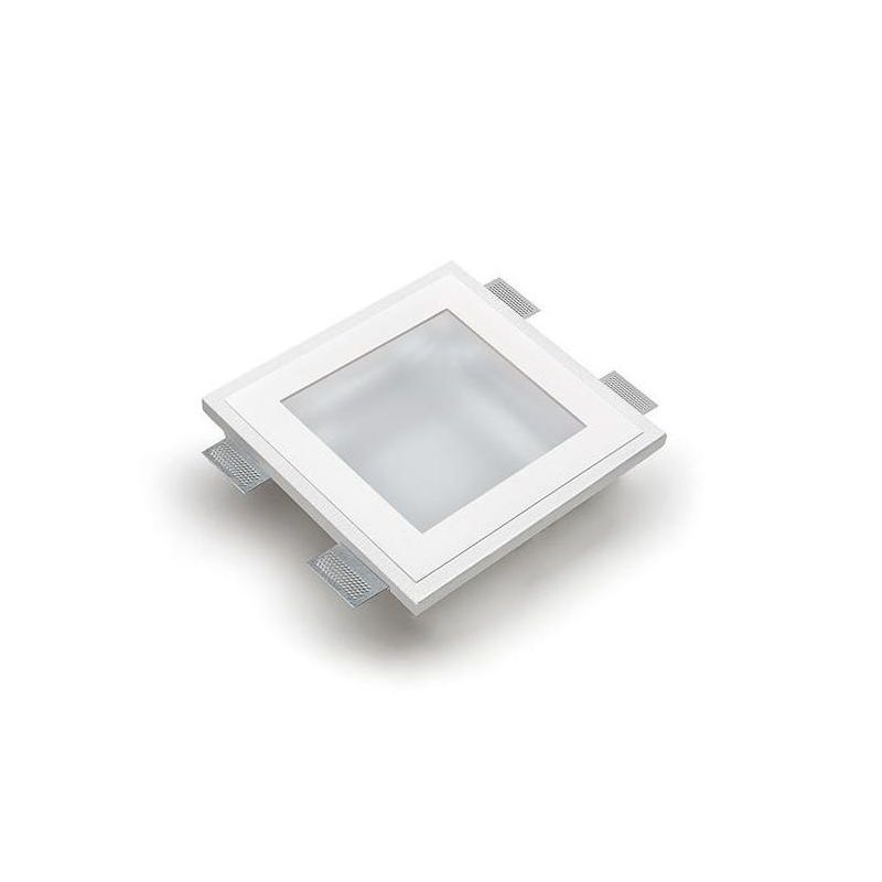 4046 INCASSO IN CRISTALY CON LED INTEGRATO 16W 2200 LUMEN VERNICIABILE 9010 BELFIORE - Cristalensi Shop Online