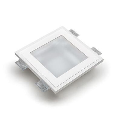 4046 INCASSO IN CRISTALY CON LED INTEGRATO 16W 2200 LUMEN VERNICIABILE 9010 BELFIORE - Cristalensi Shop Online