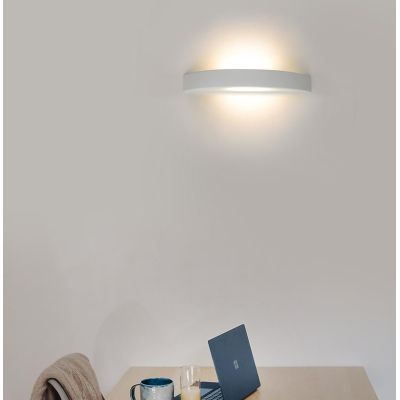 8144 BELFIORE LAMPADA DA PARETE IN CERAMICA 42CM VERNICIABILE 9010 BELFIORE - Cristalensi Shop Online