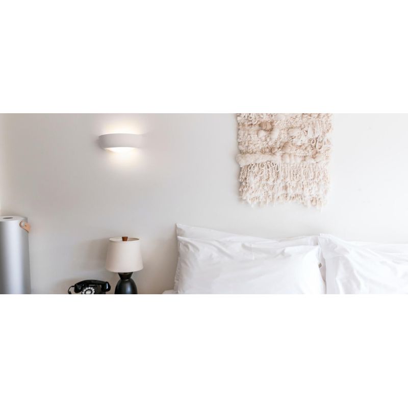 8215 BELFIORE LAMPADA DA PARETE IN CERAMICA DIAMETRO 24 VERNICIABILE 9010 BELFIORE - Cristalensi Shop Online