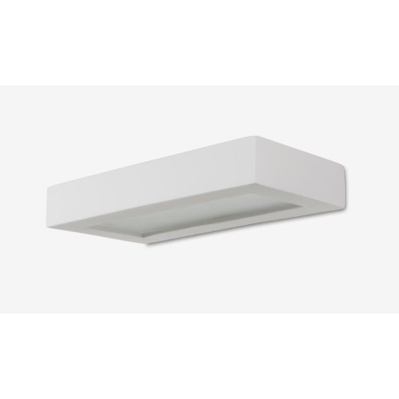 8284 BELFIORE APPLIQUE RETTANGOLARE VERNICIABILE CON VETRO 30 CM 9010 BELFIORE - Cristalensi Shop Online