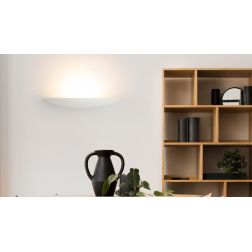 8338 APPLIQUE IN CERAMICA EFFETTO GESSO VERNICIABILE L80 CM MADE IN ITALY 9010 BELFIORE - Cristalensi Shop Online 2