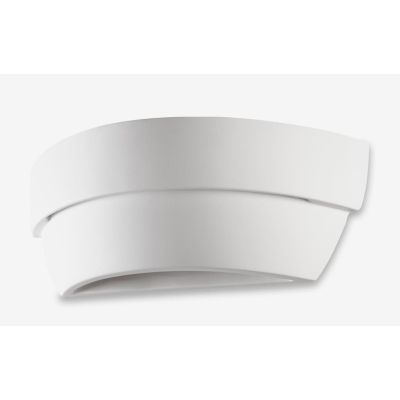 8342 APPLIQUE DA PARETE IN CERAMICA EFFETTO GESSO VERNICIABILE BIEMISSIONE DI LUCE 9010 BELFIORE - Cristalensi Shop Online