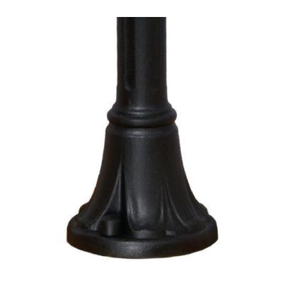 MIZAR GLOBO 25 CON SFERA TRASPARENTE FUME' O BIANCO LATTE IP55 PALO IN RESINA NERA DARK LIGHT - Cristalensi Shop Online