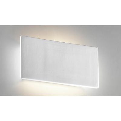 8673 BELFIORE APPLIQUE RETTANGOLARE IN CERAMICA BIANCA PITTURABILE 9010 BELFIORE - Cristalensi Shop Online