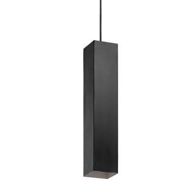 SOSPENSIONE SQUADRATA LATO 6 CM BIANCA,NERA O OTTONE CON LAMPADINA GU10 CRISTALENSI - Cristalensi Shop Online