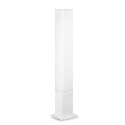 PALO ESTERNO SQUADRATO IN ALLUMINIO ANTRACITE CAFFE' BIANCO H80 MODERNO IP44 CRISTALENSI - Cristalensi Shop Online