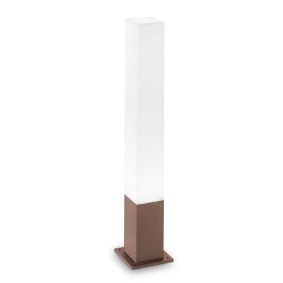 PALO ESTERNO SQUADRATO IN ALLUMINIO ANTRACITE CAFFE' BIANCO H80 MODERNO IP44 CRISTALENSI - Cristalensi Shop Online