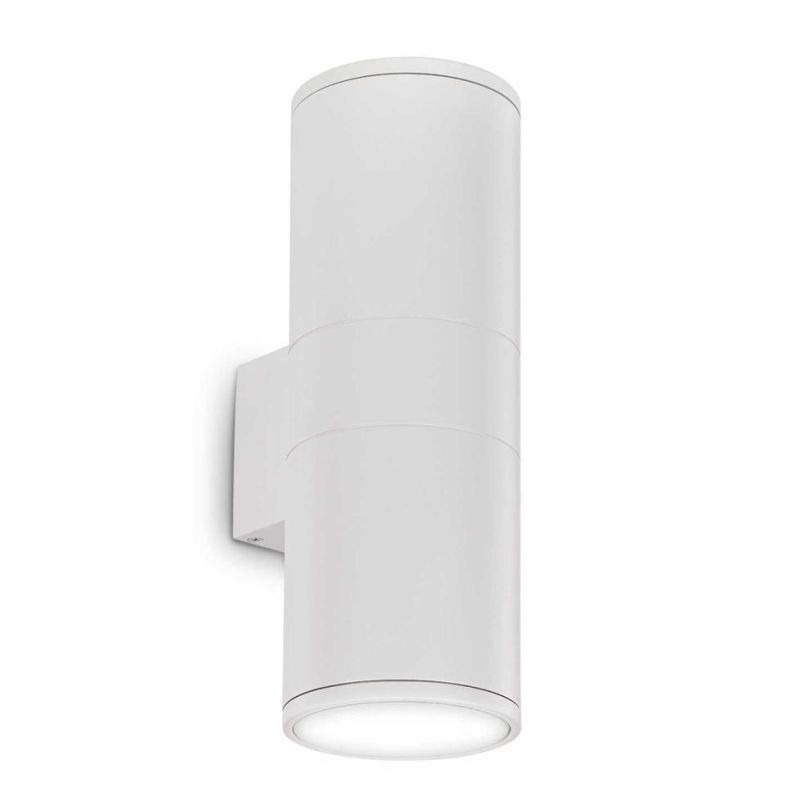 LAMPADA DA PARETE PER ESTERNO IP44 A FORMA CILINDRICA 2 X E27 IN 6 COLORI MODERNA CRISTALENSI - Cristalensi Shop Online