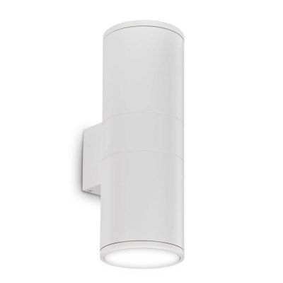 LAMPADA DA PARETE PER ESTERNO IP44 A FORMA CILINDRICA 2 X E27 IN 6 COLORI MODERNA CRISTALENSI - Cristalensi Shop Online