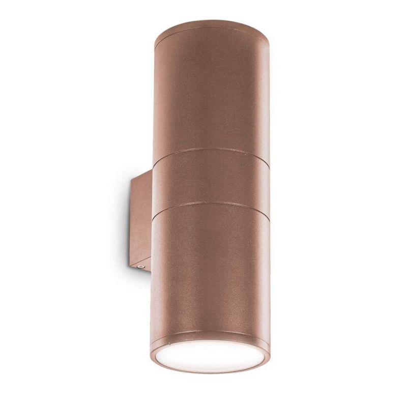 LAMPADA DA PARETE PER ESTERNO IP44 A FORMA CILINDRICA 2 X E27 IN 6 COLORI MODERNA CRISTALENSI - Cristalensi Shop Online