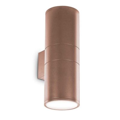 LAMPADA DA PARETE PER ESTERNO IP44 A FORMA CILINDRICA 2 X E27 IN 6 COLORI MODERNA CRISTALENSI - Cristalensi Shop Online