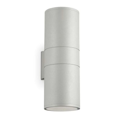 LAMPADA DA PARETE PER ESTERNO IP44 A FORMA CILINDRICA 2 X E27 IN 6 COLORI MODERNA CRISTALENSI - Cristalensi Shop Online
