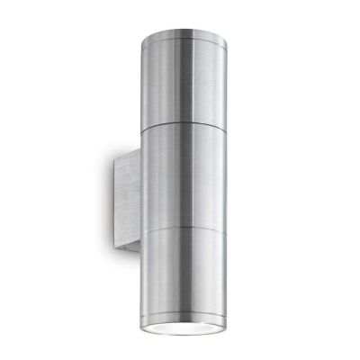 LAMPADA DA PARETE PER ESTERNO IN ALLUMINIO IP44 IN 6 COLORI 2XGU10 LUCE SOPRA SOTTO CRISTALENSI - Cristalensi Shop Online