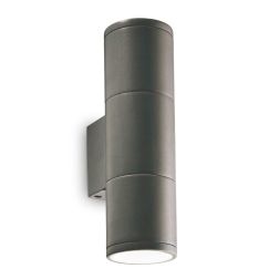 LAMPADA DA PARETE PER ESTERNO IN ALLUMINIO IP44 IN 6 COLORI 2XGU10 LUCE SOPRA SOTTO CRISTALENSI - Cristalensi Shop Online 2