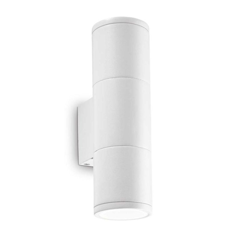 LAMPADA DA PARETE PER ESTERNO IN ALLUMINIO IP44 IN 6 COLORI 2XGU10 LUCE SOPRA SOTTO CRISTALENSI - Cristalensi Shop Online