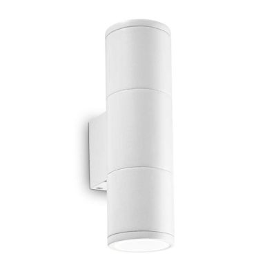 LAMPADA DA PARETE PER ESTERNO IN ALLUMINIO IP44 IN 6 COLORI 2XGU10 LUCE SOPRA SOTTO CRISTALENSI - Cristalensi Shop Online