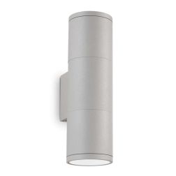LAMPADA DA PARETE PER ESTERNO IN ALLUMINIO IP44 IN 6 COLORI 2XGU10 LUCE SOPRA SOTTO CRISTALENSI - Cristalensi Shop Online