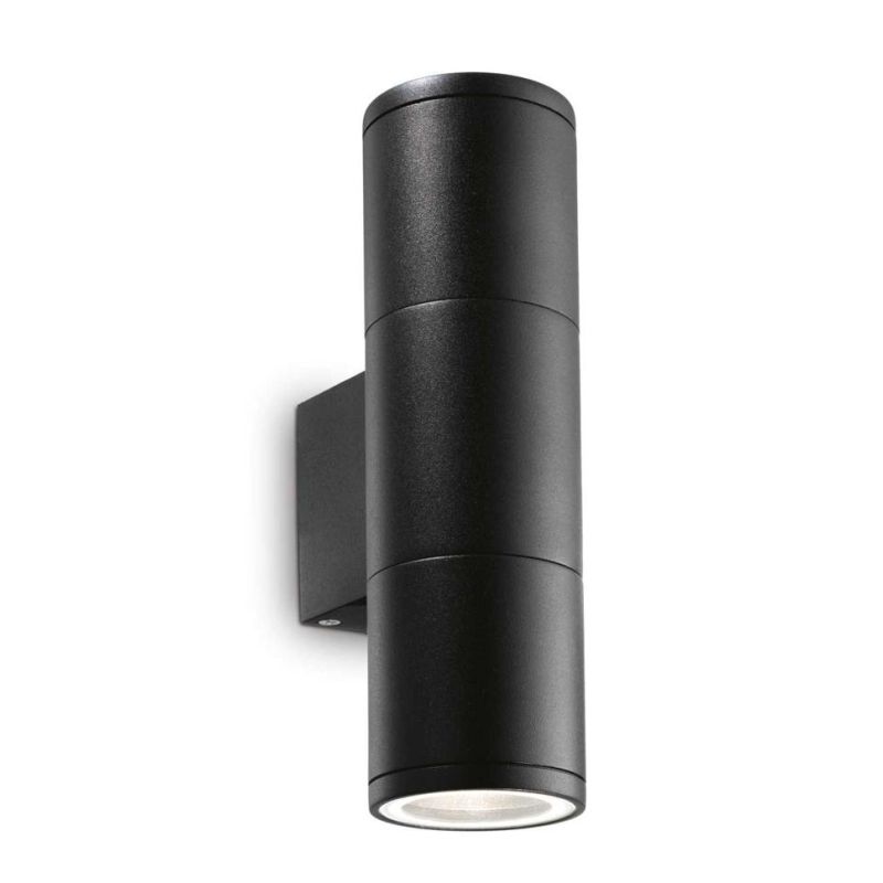 LAMPADA DA PARETE PER ESTERNO IN ALLUMINIO IP44 IN 6 COLORI 2XGU10 LUCE SOPRA SOTTO CRISTALENSI - Cristalensi Shop Online