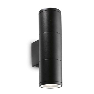 LAMPADA DA PARETE PER ESTERNO IN ALLUMINIO IP44 IN 6 COLORI 2XGU10 LUCE SOPRA SOTTO CRISTALENSI - Cristalensi Shop Online