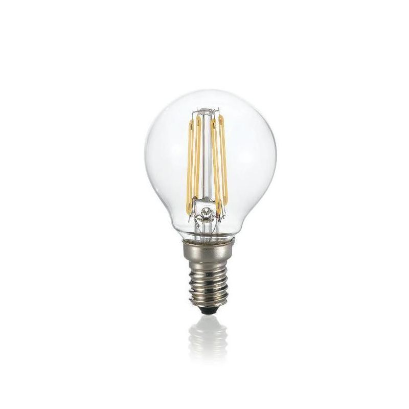 LAMPADINA E14 LED 4W SFERA TRASPARENTE 3000K E 4000K ECONOMICHE DURATA 15000 ORE CRISTALENSI - Cristalensi Shop Online