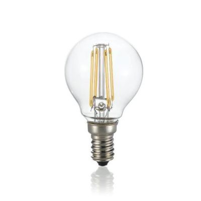 LAMPADINA E14 LED 4W SFERA TRASPARENTE 3000K E 4000K ECONOMICHE DURATA 15000 ORE CRISTALENSI - Cristalensi Shop Online