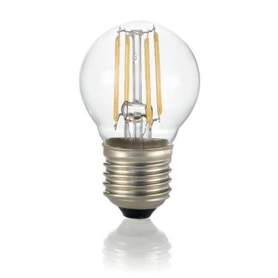 LAMPADINA LED E27 SFERA PICCOLA TRASPARENTE 4W 3000K E 4000K ECONOMICA CRISTALENSI - Cristalensi Shop Online