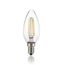 LAMPADINA LED FILAMENTO TRASPARENTE FORMA OLIVA 4W 3000K E 4000K 450 LUMEN CRISTALENSI - Cristalensi Shop Online 2