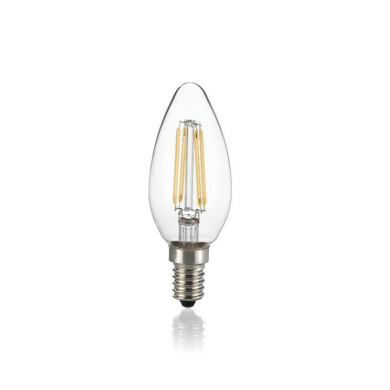 LAMPADINA LED FILAMENTO TRASPARENTE FORMA OLIVA 4W 3000K E 4000K 450 LUMEN CRISTALENSI - Cristalensi Shop Online