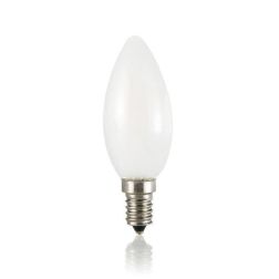 LAMPADINA OLIVA VETRO BIANCO LED FILAMENTO 4W LUCE CALDA 3000K ATTACCO E14 CRISTALENSI - Cristalensi Shop Online 2
