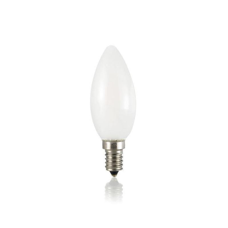 LAMPADINA OLIVA VETRO BIANCO LED FILAMENTO 4W LUCE CALDA 3000K ATTACCO E14 CRISTALENSI - Cristalensi Shop Online