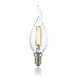 LAMPADINA LED COLPO DI VENTO TRASPARENTE 4W LED FILAMENTO COLORE 3000K E 4000K CRISTALENSI - Cristalensi Shop Online 2