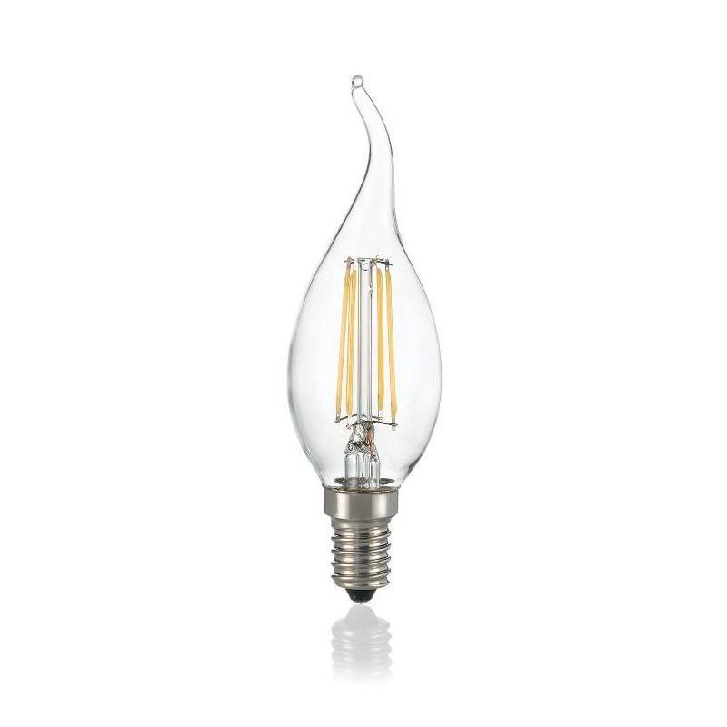 LAMPADINA LED COLPO DI VENTO TRASPARENTE 4W LED FILAMENTO COLORE 3000K E 4000K CRISTALENSI - Cristalensi Shop Online