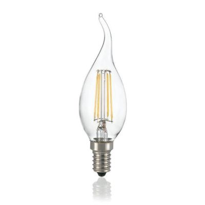LAMPADINA LED COLPO DI VENTO TRASPARENTE 4W LED FILAMENTO COLORE 3000K E 4000K CRISTALENSI - Cristalensi Shop Online