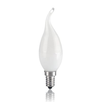 LAMPADINA LED COLPO DI VENTO E14 VETRO BIANCO 4W LED FILAMENTO COLORE 3000K CRISTALENSI - Cristalensi Shop Online